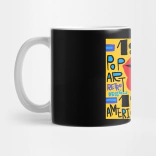 retro typographic style, rips Mug